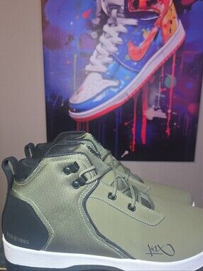 klx shoes Olive/BLK/WHITE SIZE 11.5